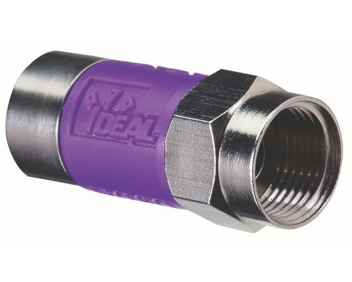 TLC™ 免工具 F 型压缩连接器 RG-6 四屏蔽（50 个/包） (85-178)