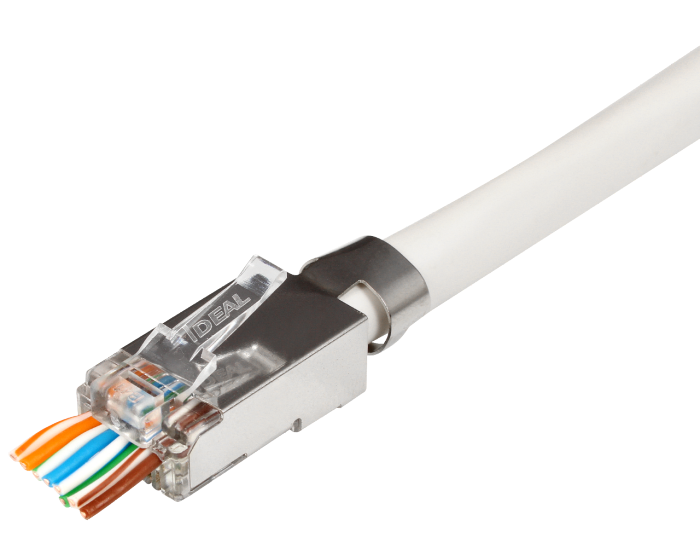 CAT6a/6/5e 屏蔽直通 RJ45 连接器 大直径（50 个/罐） (85-369)