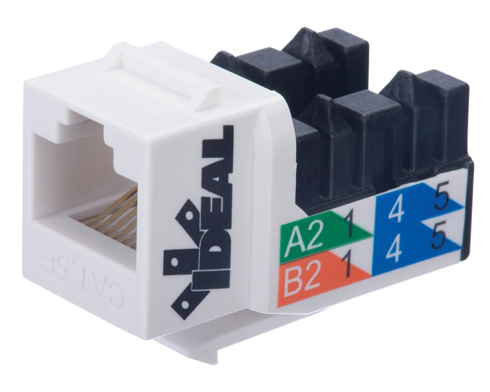 CAT5e RJ45插座 白色（10个/包） (89-751WH)