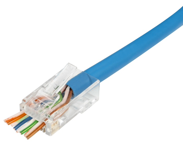 CAT6 直通式RJ45连接器 (CAT6_Feed_Thru_RJ45)