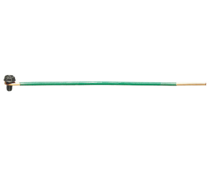 实心导线接地尾线 螺钉/剥皮 12 AWG 6.5英寸 (Solid_Grounding_Tail_12_AWG_6_5)